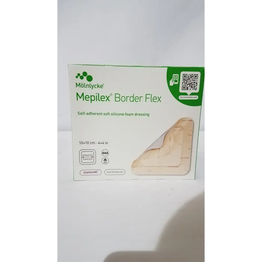 Molnlycke Mepilex Border Flex 4’’x4’’ Soft Silicone Foam Dressing
