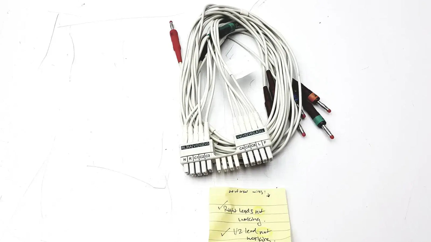Mortara 9293-046-60 WAM 10-Wire Lead Set - ECG