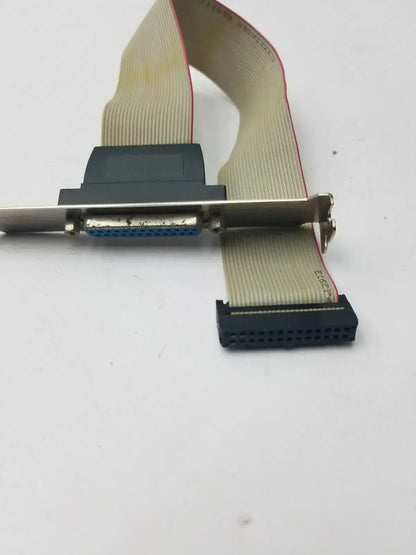 Motherboard Parallel LPT Printer Port Cable Slot Bracket 25 Pin Socket Female