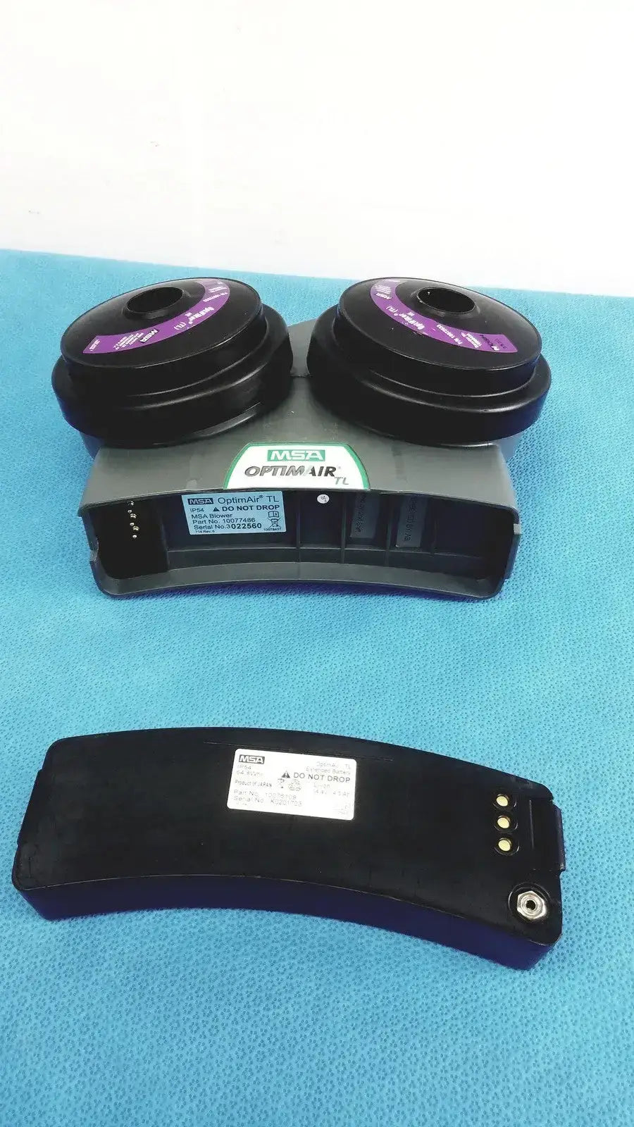 MSA OptimAir TL Blower 10077486 with Battery 10076109 - PAPR Unit