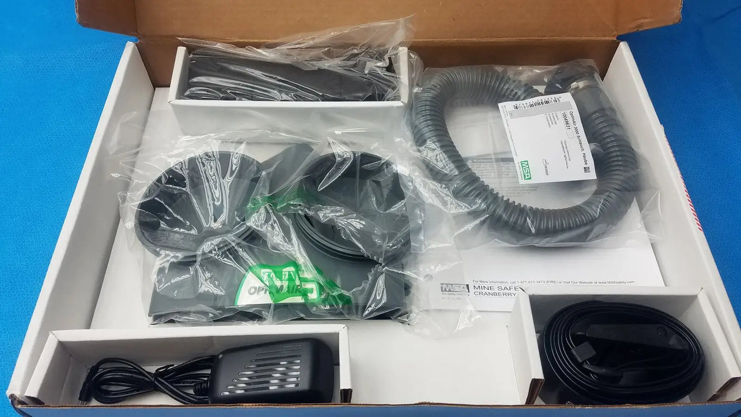 MSA OPTIMAIR TL PAPR Blower Standard Battery Charger Breathing Tube 10081116