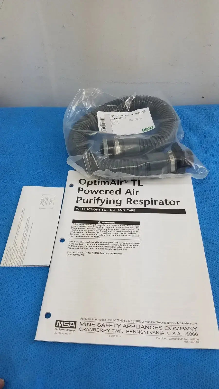 MSA OPTIMAIR TL PAPR KIT For Respirator Facepieces 10081114 - Powered Air-Purifying Kit