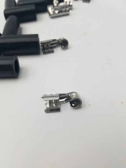 MSD Ignition Spark Plug Wire Terminals & Black 90 Degree Right/Left Angle Boots