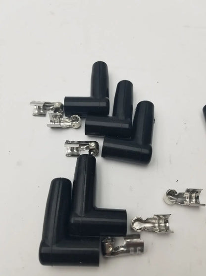 MSD Ignition Spark Plug Wire Terminals & Black 90 Degree Right/Left Angle Boots