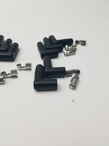 MSD Ignition Spark Plug Wire Terminals & Black 90 Degree Right/Left Angle Boots