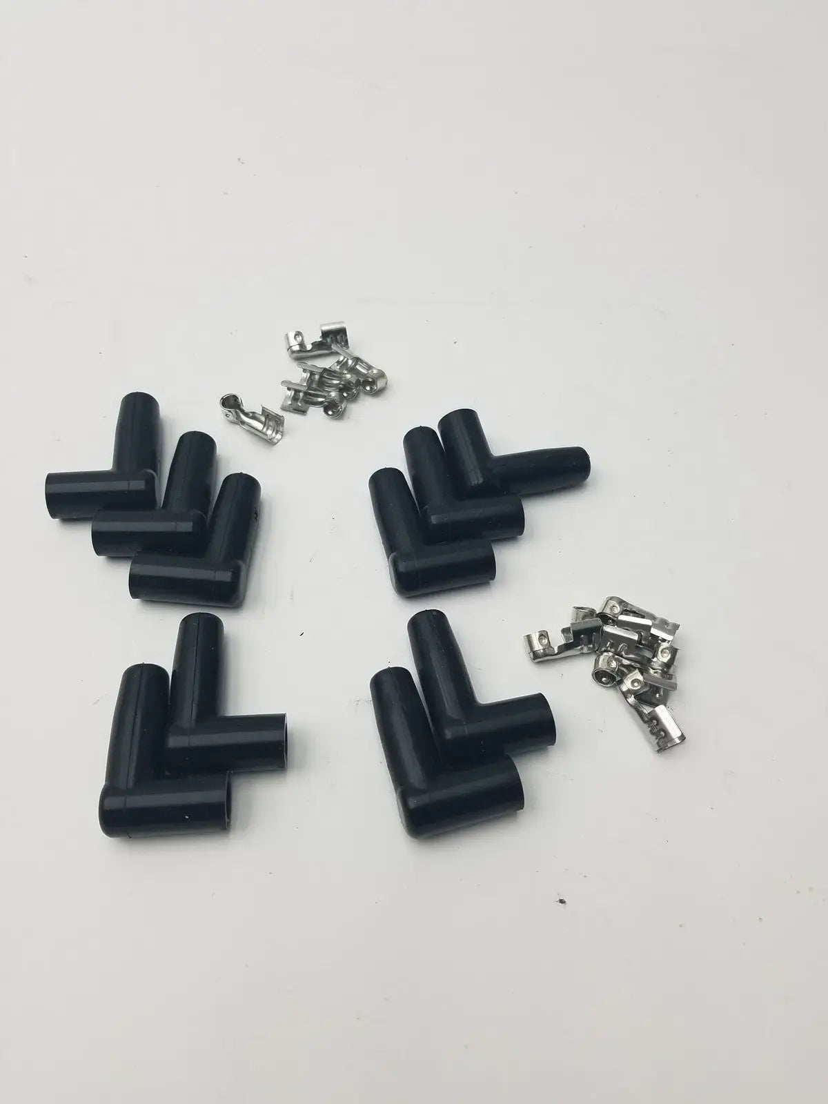 MSD Ignition Spark Plug Wire Terminals & Black 90 Degree Right/Left Angle Boots