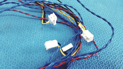 Multi-Color Wire Harness Cable with Ferrite Bead 6-Pin & 4-Pin Connectors - Medical