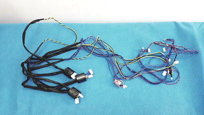 Multi-Color Wire Harness Cable with Ferrite Bead 6-Pin & 4-Pin Connectors - Medical