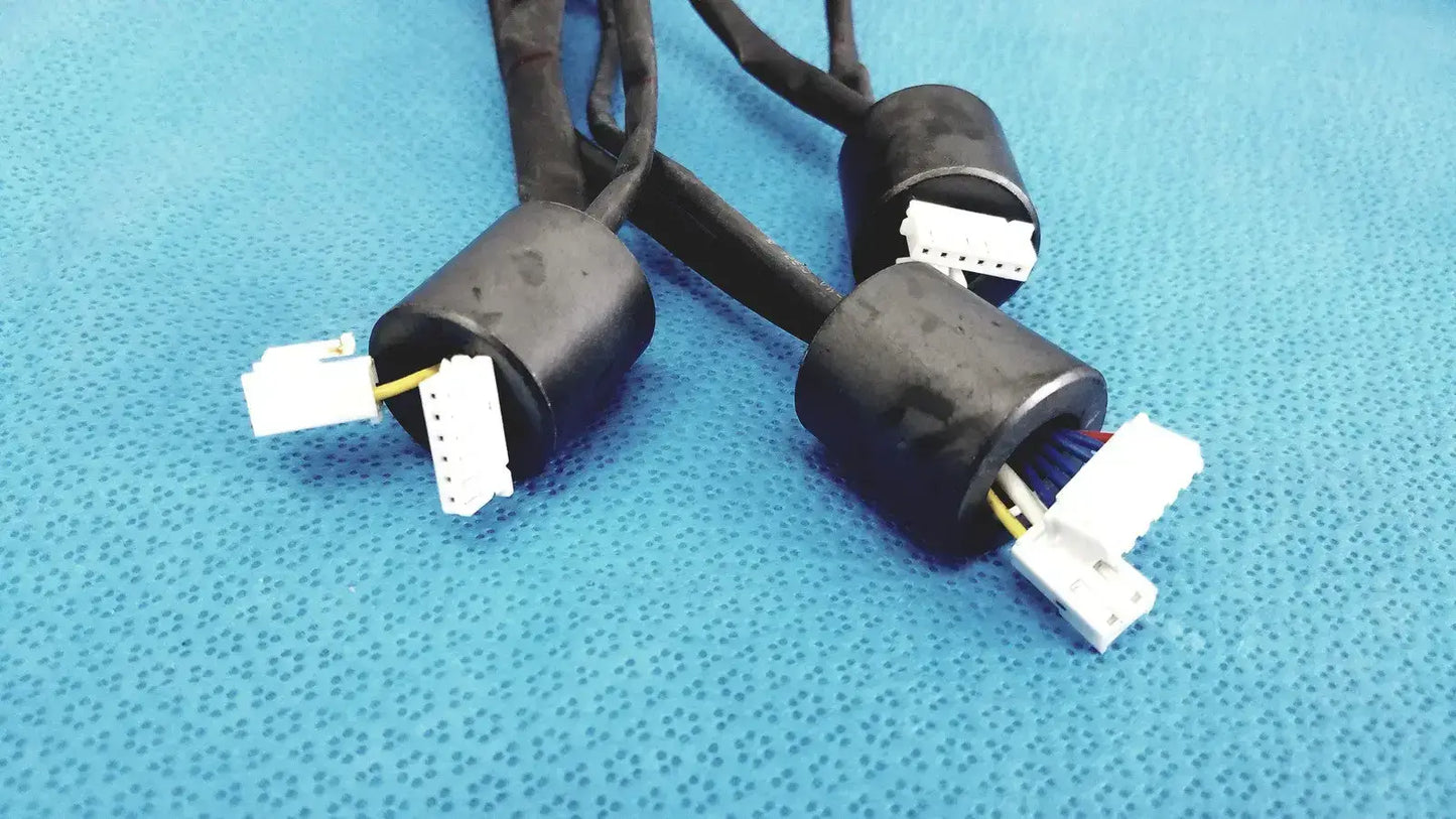 Multi-Color Wire Harness Cable with Ferrite Bead 6-Pin & 4-Pin Connectors - Medical