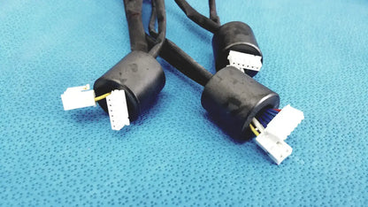 Multi-Color Wire Harness Cable with Ferrite Bead 6-Pin & 4-Pin Connectors - Medical