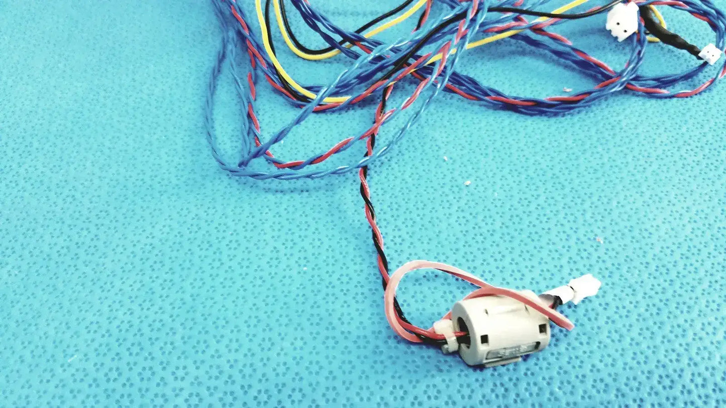 Multi-Color Wire Harness Cable with Ferrite Bead 6-Pin & 4-Pin Connectors - Medical