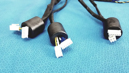 Multi-Color Wire Harness Cable with Ferrite Bead 6-Pin & 4-Pin Connectors - Medical