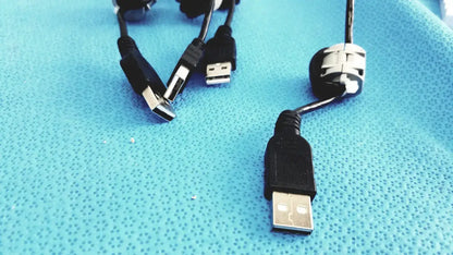 Multi-Connector PC Cables – USB Mini-B to USB-A & Other Connectors - Lot of 4 - Cable
