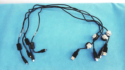 Multi-Connector PC Cables – USB Mini-B to USB-A & Other Connectors - Lot of 4 - Cable
