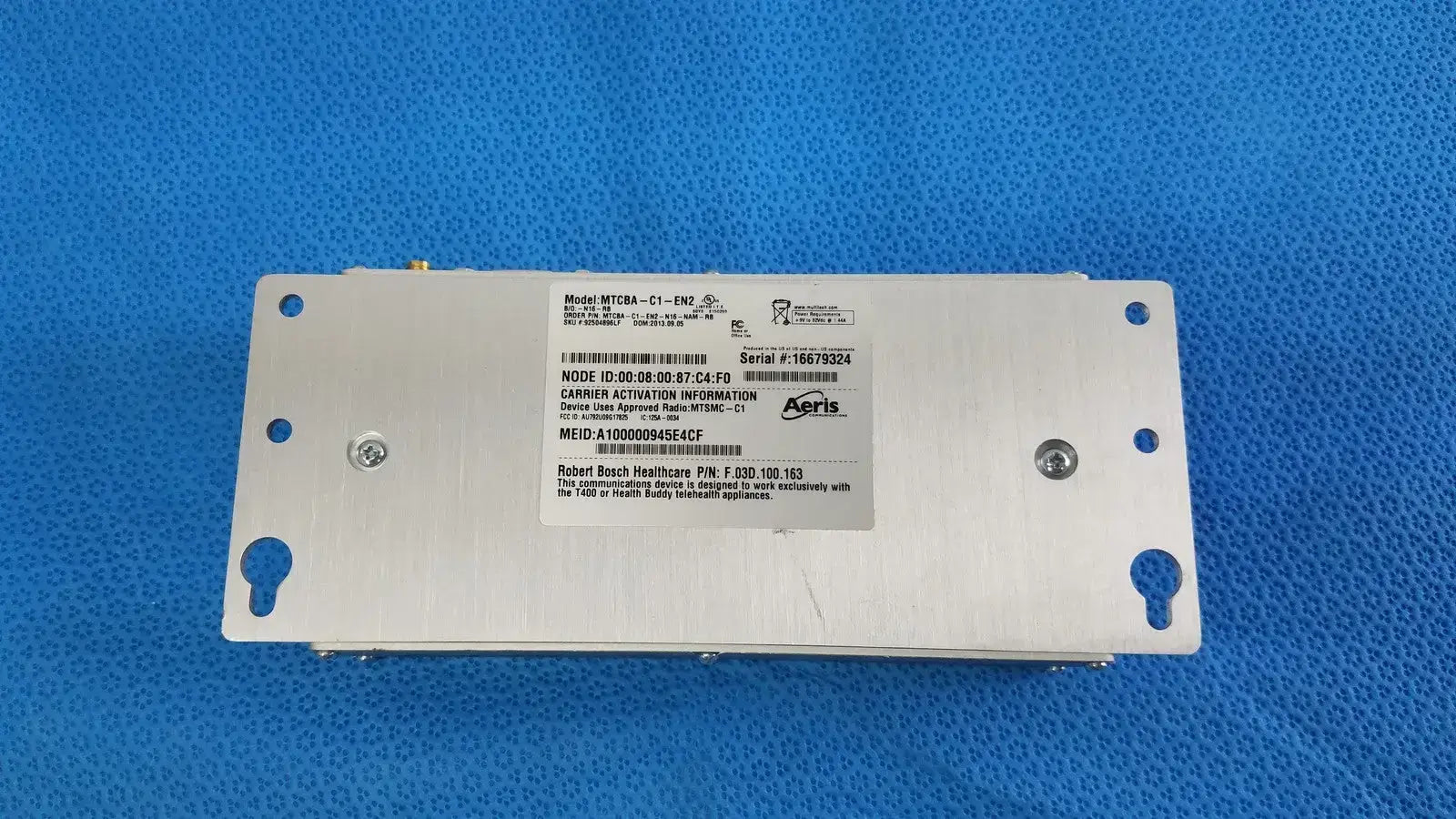 MultiTech Multimodem rCell Intelligent Wireless Ethernet Router MTCBA-C1-EN2
