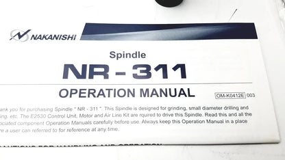 NAKANISHI MSS-2524 RA Air Motor Spindle