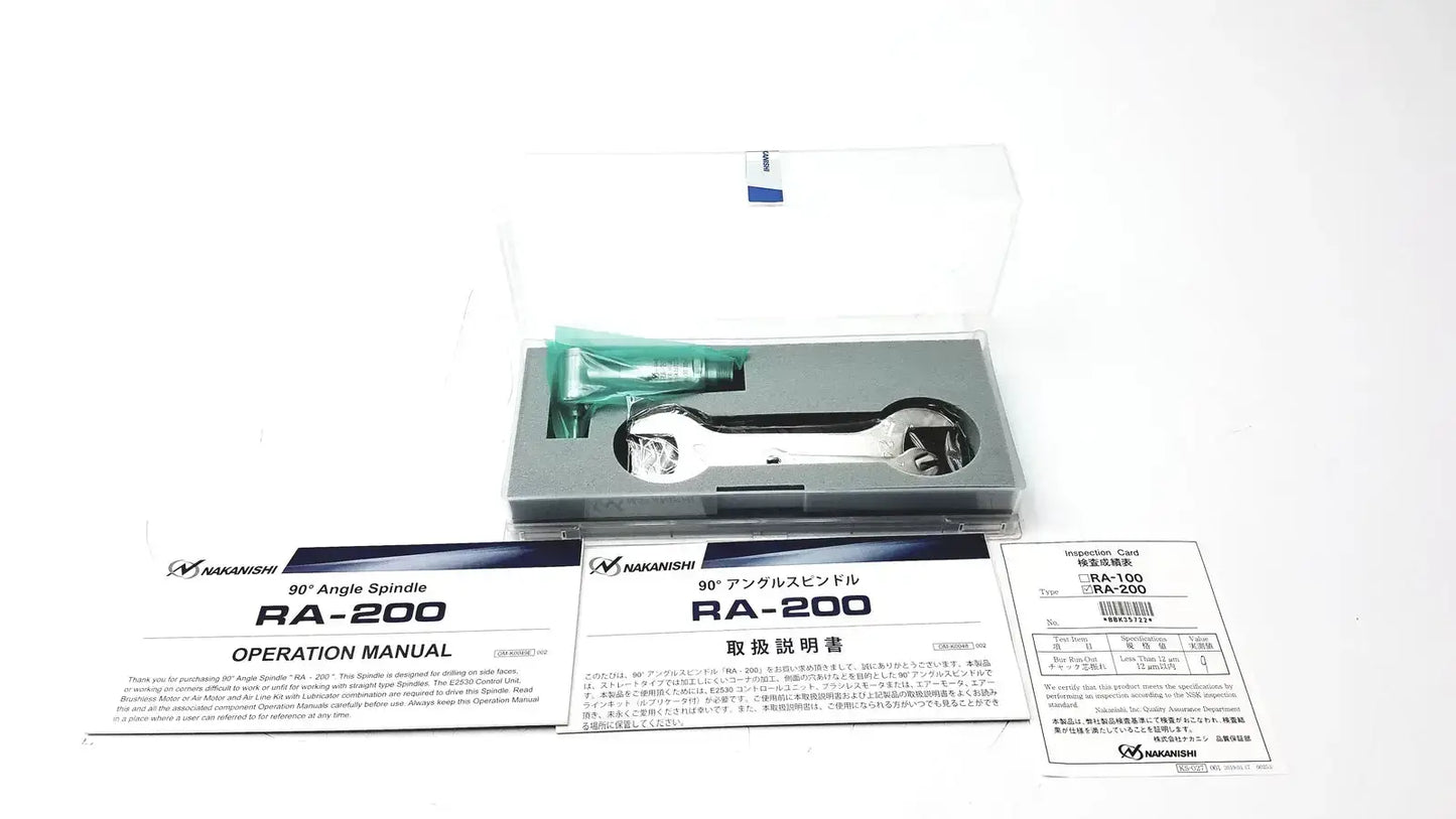 Nakanishi RA-200 Angle Spindle - Medical Equipment Part