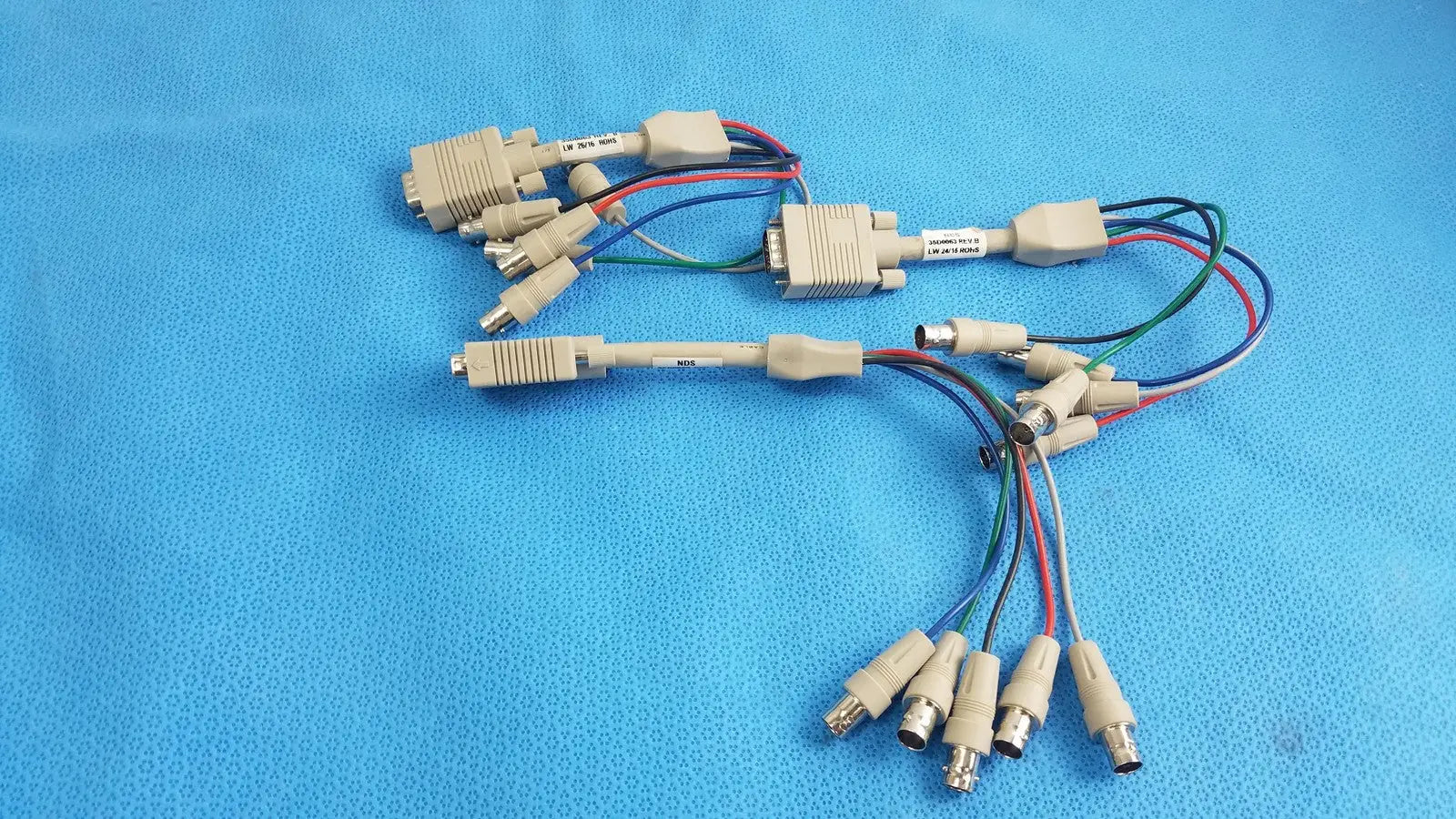 NDS 35D0063 Medical Video Adapter Cable LW 24/15 ROHS - Lot of 3