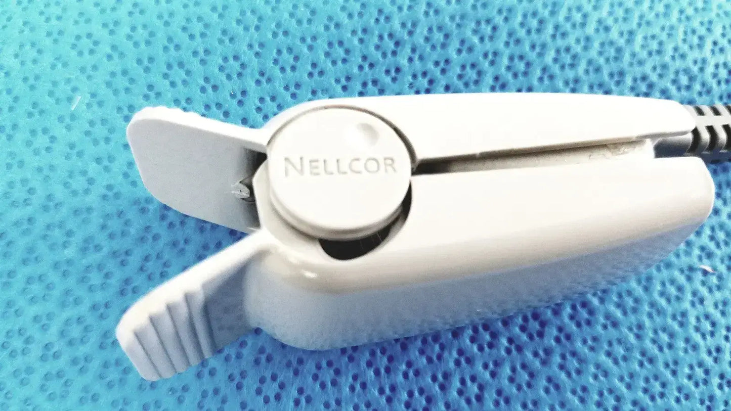 Nellcor Doc-10 Adult OxiMax Spo2 Sensor Clip - Lot of 2 - SpO2