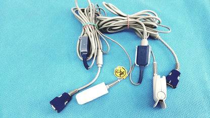 Nellcor Doc-10 Adult OxiMax Spo2 Sensor Clip - Lot of 2 - SpO2