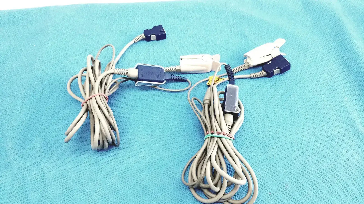 Nellcor Doc-10 Adult OxiMax Spo2 Sensor Clip - Lot of 2 - SpO2