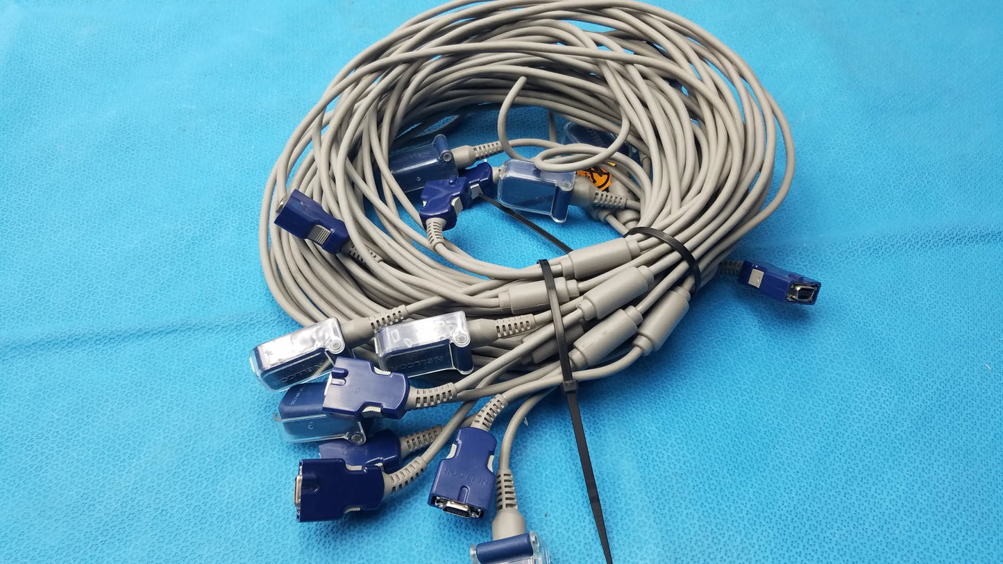 Nellcor DOC-10 SpO2 Adapter Extension Cable OEM