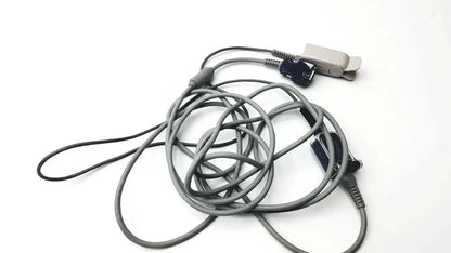 Gray nellcor original spo2 adapter cable with clip and connector for use with nellcor oxygen sensor