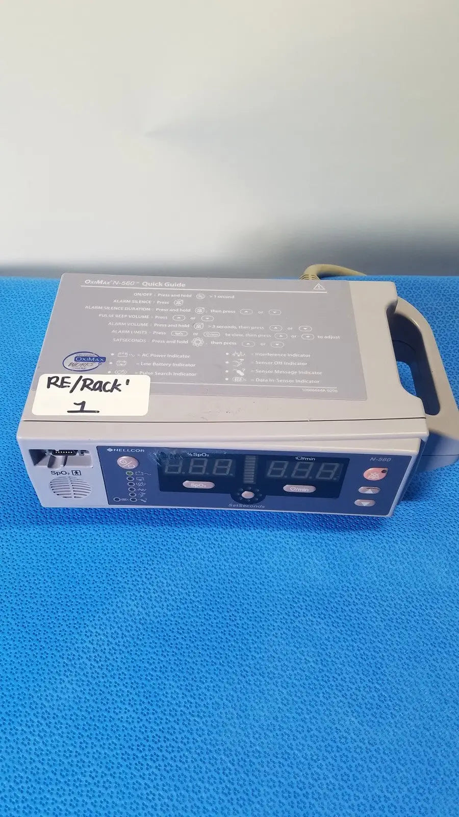 Nellcor Puritan Bennett OxiMax N-560 Pulse Oximeter SPO2 Patient Monitor