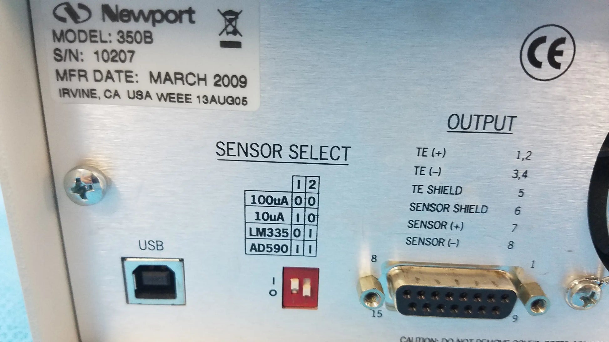 Newport 350B Temprature Controller - Temperature