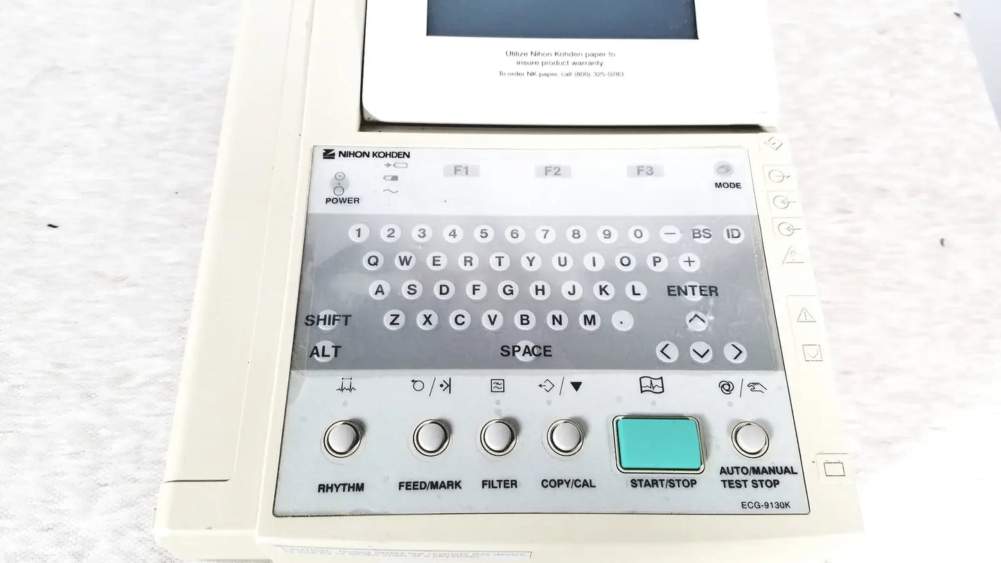 Nihon Kohden Cardiofax Q ECG-9130K ECG Machine