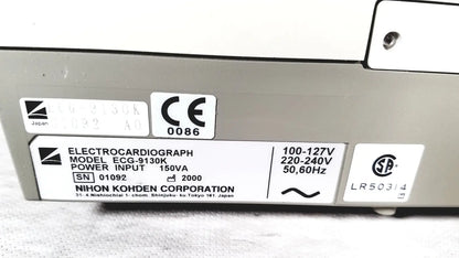 Nihon Kohden Cardiofax Q ECG-9130K ECG Machine
