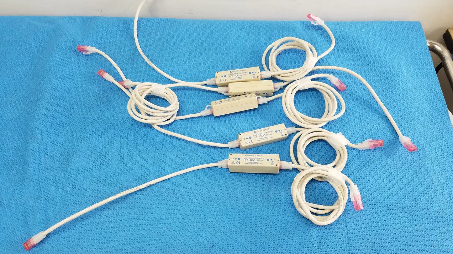 Nihon Kohden HIT-100 QW-100Y Hyper Isolation Transformer w/ Cable