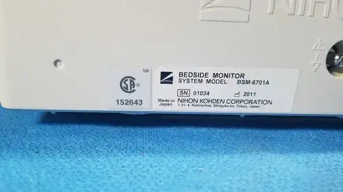 Nihon Kohden Life Scope Bedside Patient Monitor BSM-6701A