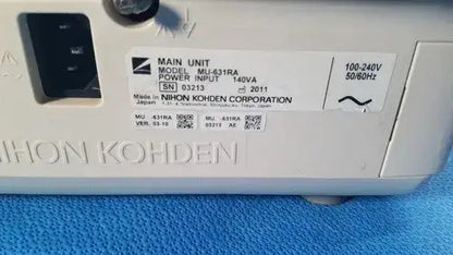 Nihon Kohden MU-631RA Life Scope Bedside Patient Monitor BSM-6301A - Module