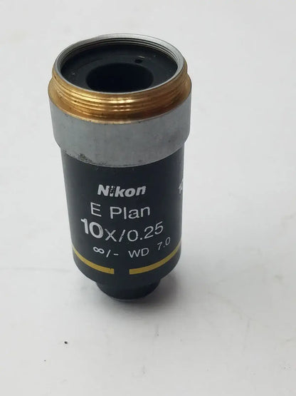 Nikon E Plan 10X/0.25 ♾/ - WD 7.0 Microscope Objective