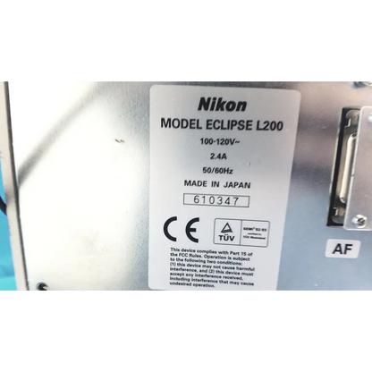Nikon Eclipse L200 Wafer Inspection Microscope