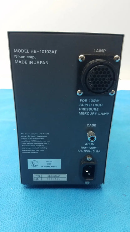 Nikon HB-10103AF Super High Pressure Mercury Lamp Power Supply