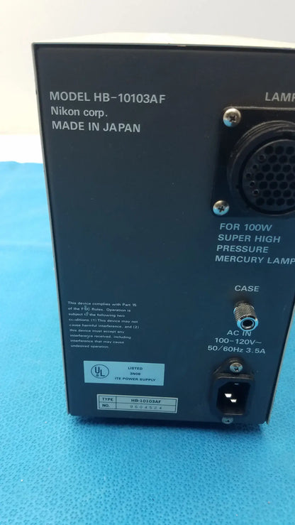 Nikon HB-10103AF Super High Pressure Mercury Lamp Power Supply