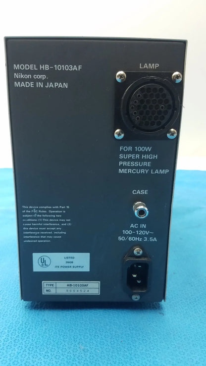 Nikon HB-10103AF Super High Pressure Mercury Lamp Power Supply