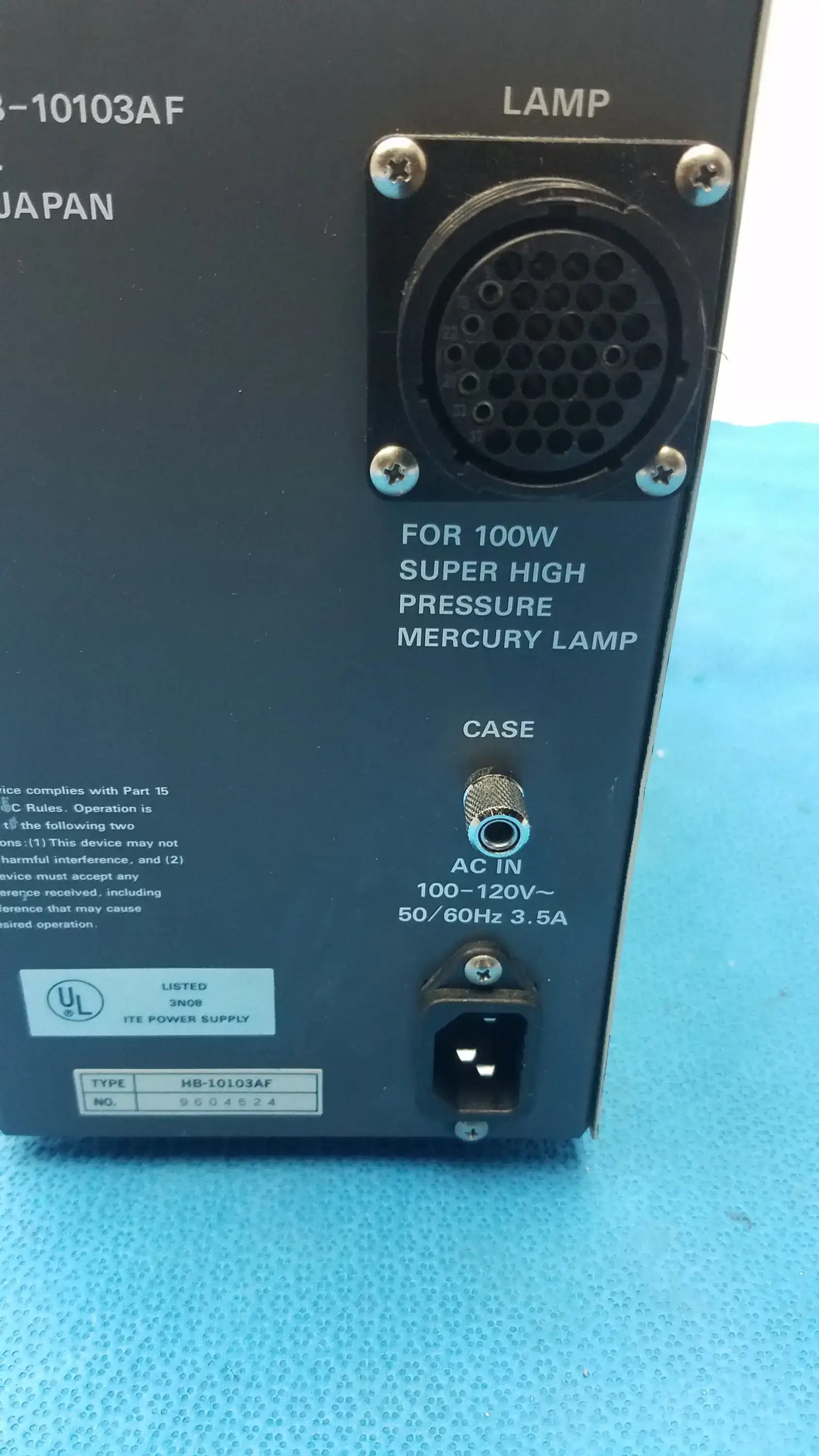 Nikon HB-10103AF Super High Pressure Mercury Lamp Power Supply