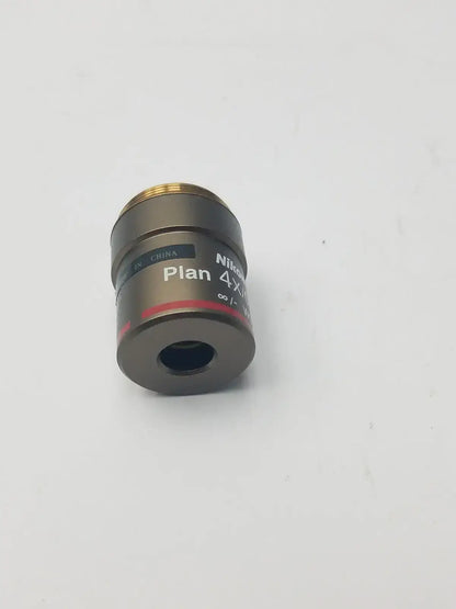 Nikon Plan 4x/0.10 WD 30 Microscope Objective Lens
