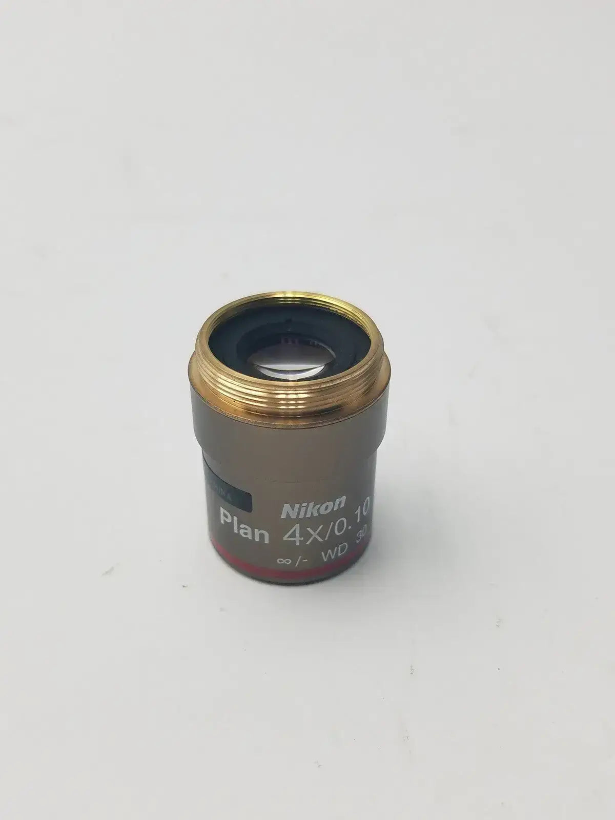 Nikon Plan 4x/0.10 WD 30 Microscope Objective Lens