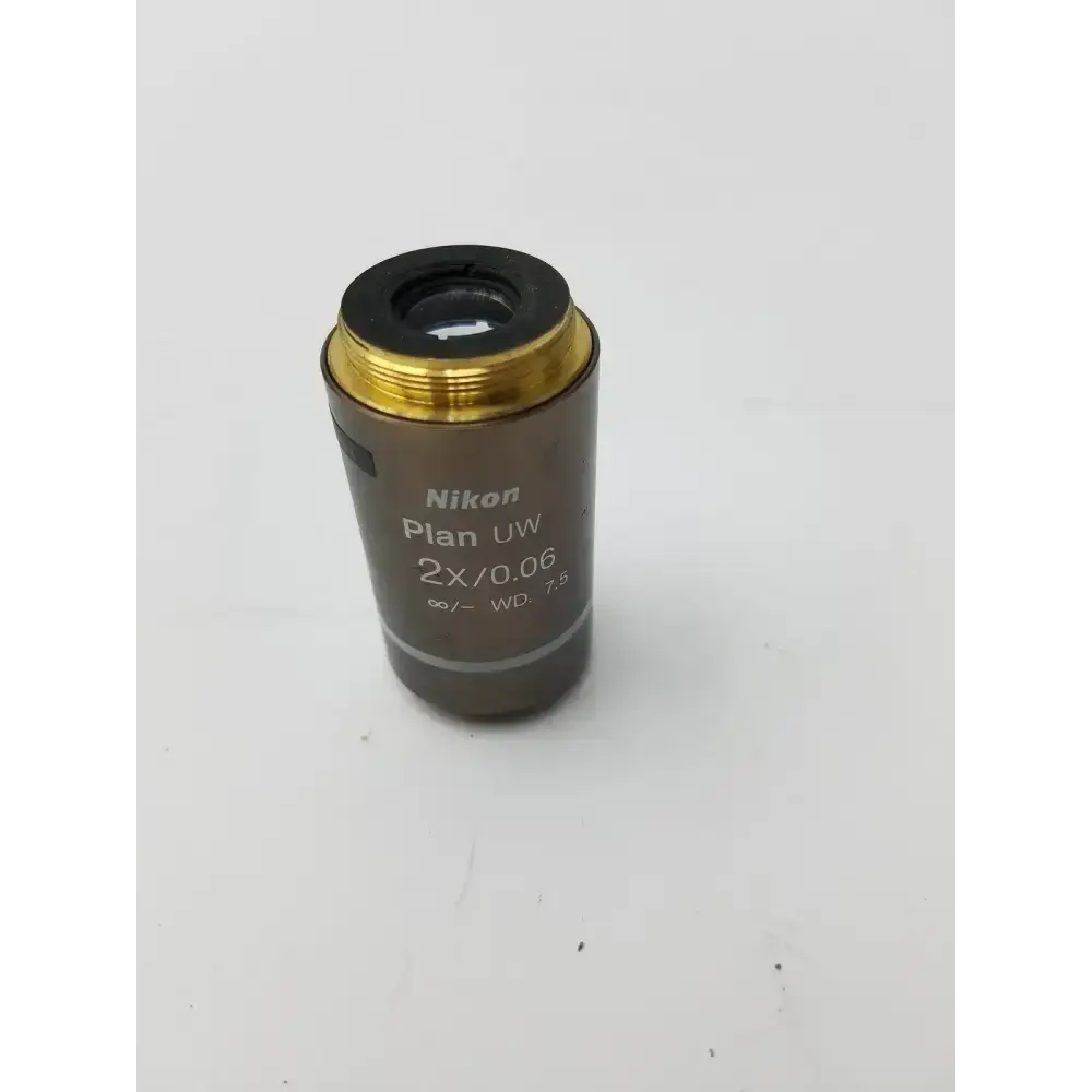 Nikon Plan UW 2x / 0.06 WD 7.5 Microscope Objective Lens