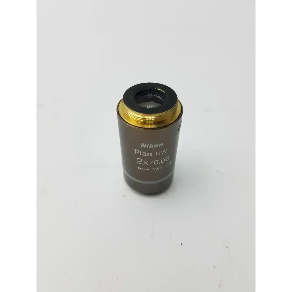 Nikon Plan UW 2x / 0.06 WD 7.5 Microscope Objective Lens