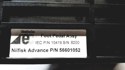 Nilfisk Advance P/N 56601052 IEC Foot Pedal Assy 10419 S/N 8200 - Assembly