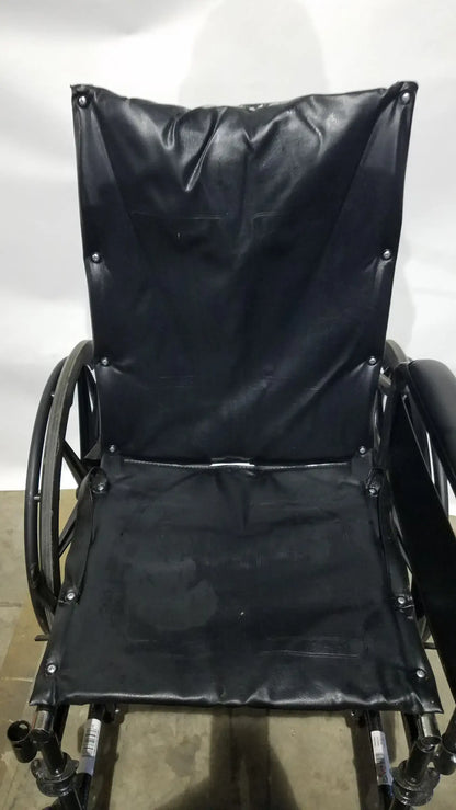 Nova Folding Manual Wheelchair - Lightweight Black Padded Comfort Seat
