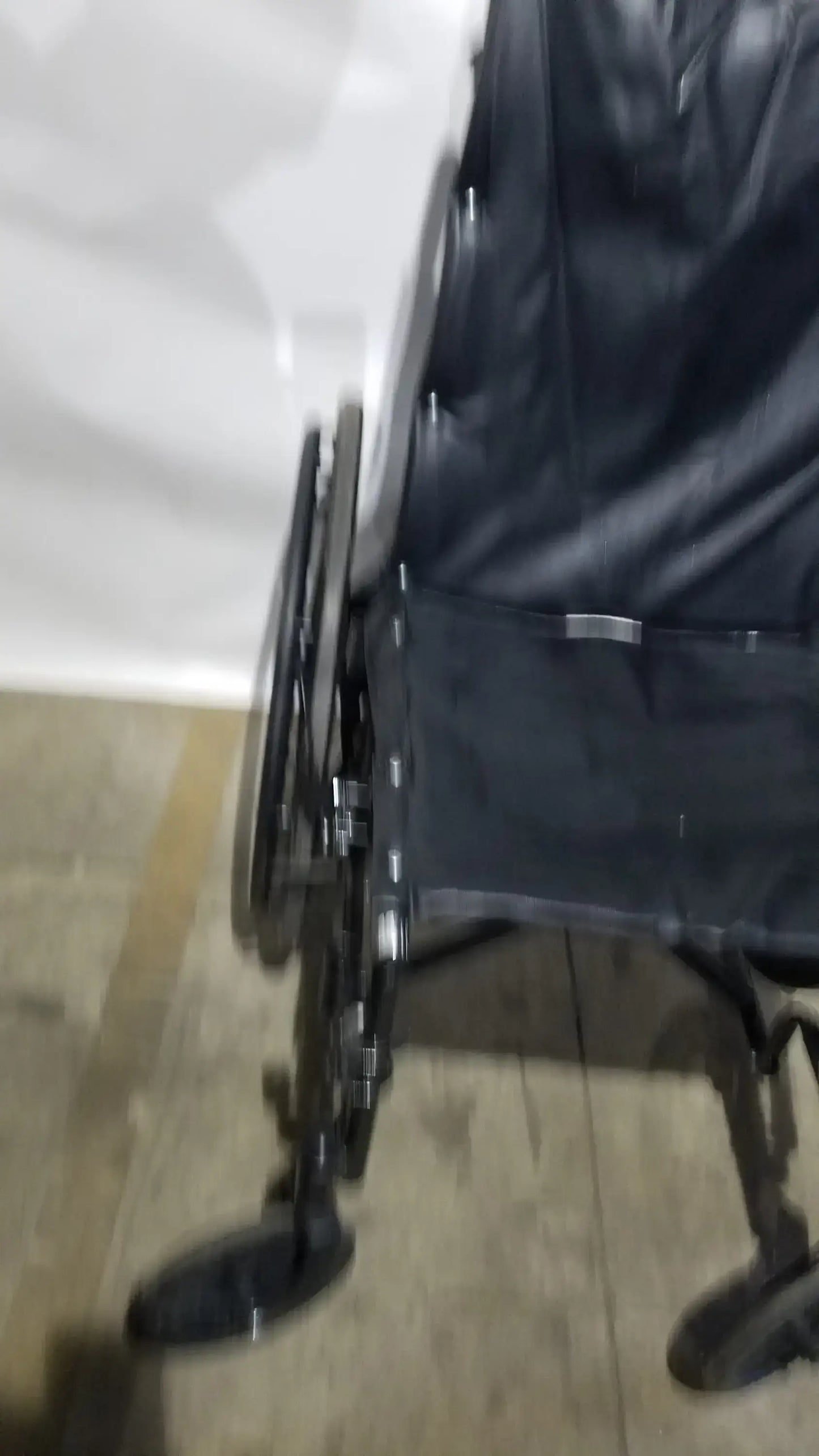 Nova Folding Manual Wheelchair - Lightweight Black Padded Comfort Seat