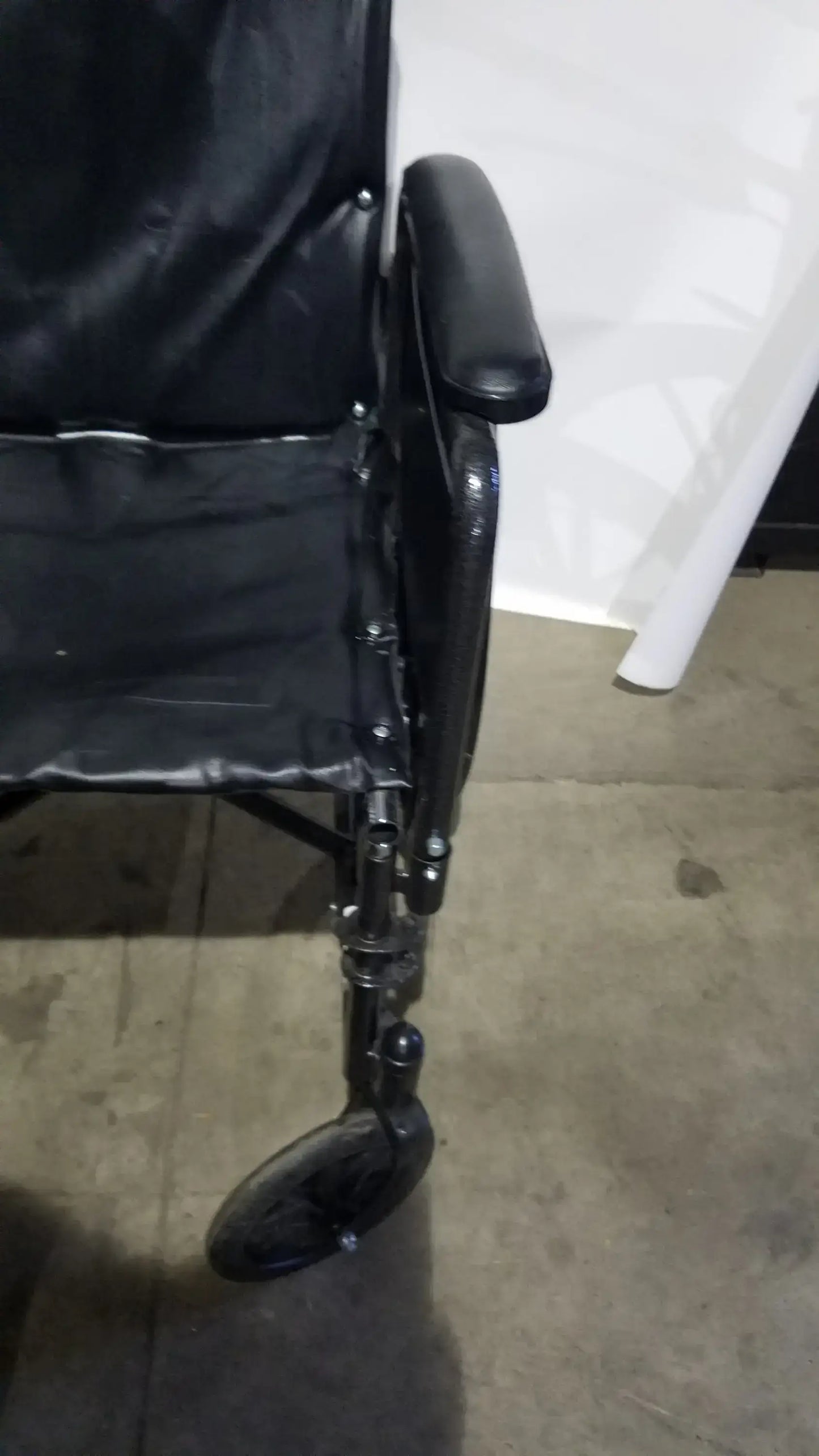 Nova Folding Manual Wheelchair - Lightweight Black Padded Comfort Seat