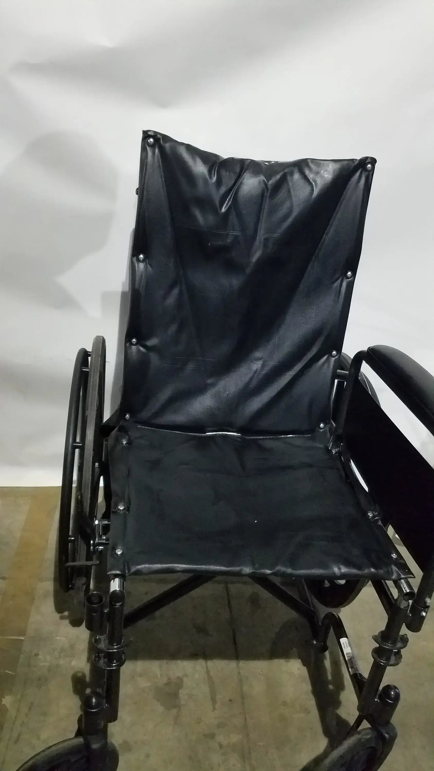 Nova Folding Manual Wheelchair - Lightweight Black Padded Comfort Seat