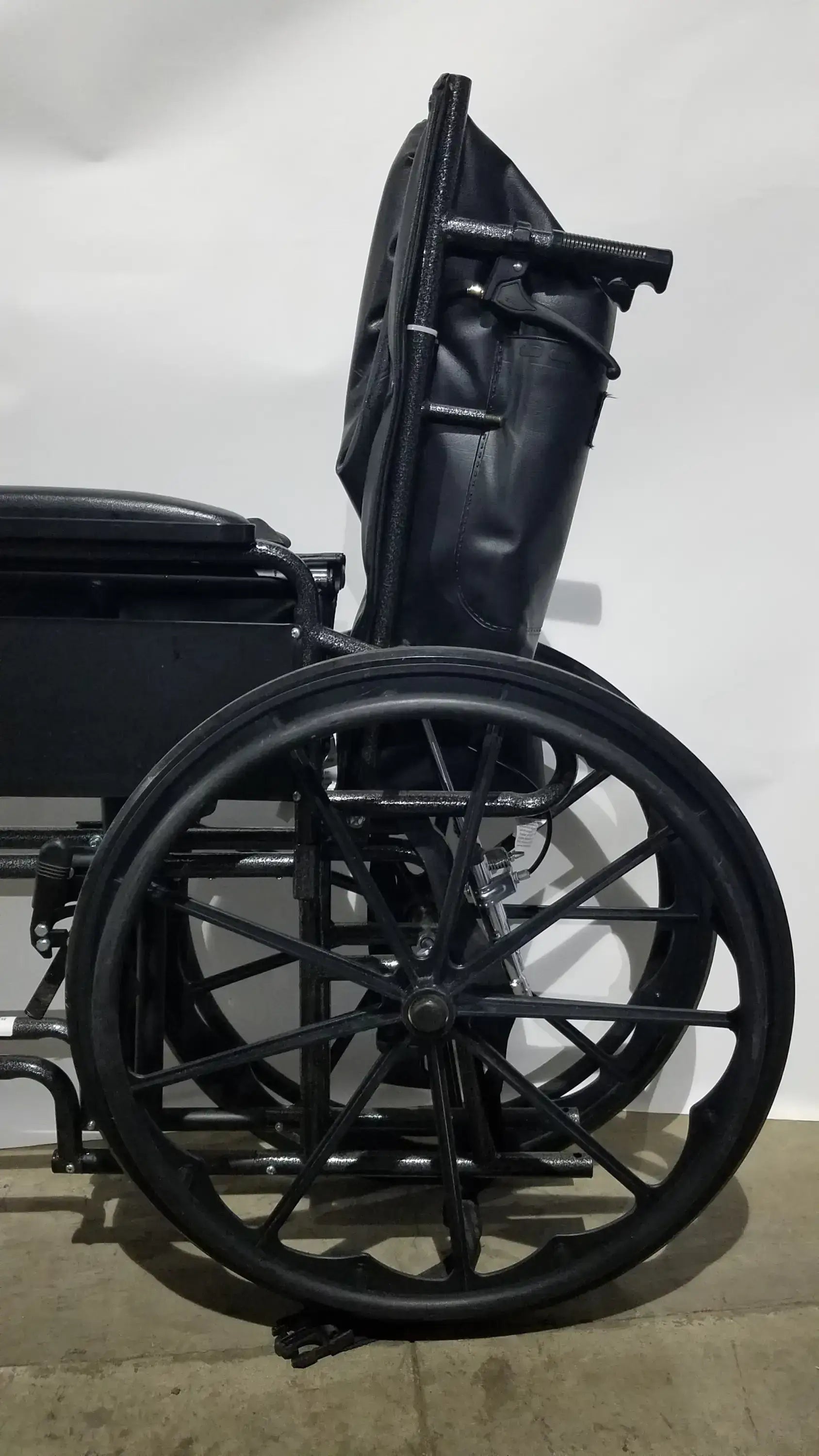 Nova Folding Manual Wheelchair - Lightweight Black Padded Comfort Seat